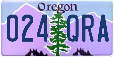 OR license plate 024QRA