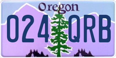 OR license plate 024QRB