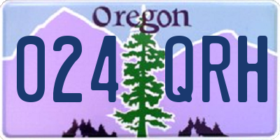 OR license plate 024QRH