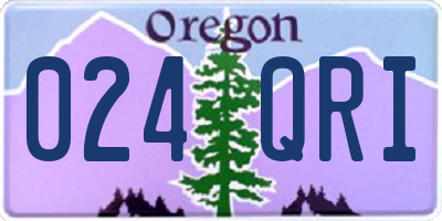 OR license plate 024QRI