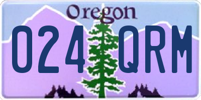 OR license plate 024QRM