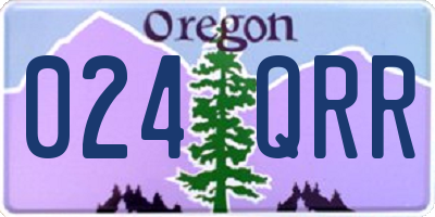 OR license plate 024QRR
