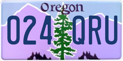 OR license plate 024QRU