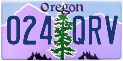 OR license plate 024QRV