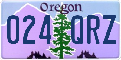 OR license plate 024QRZ