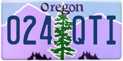 OR license plate 024QTI