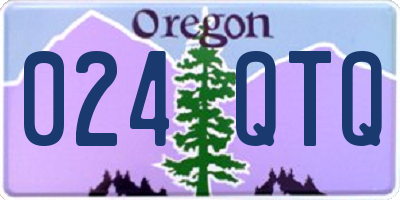 OR license plate 024QTQ