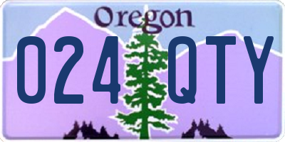 OR license plate 024QTY