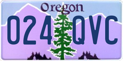 OR license plate 024QVC
