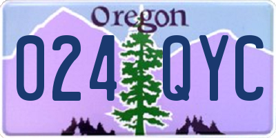 OR license plate 024QYC