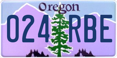 OR license plate 024RBE