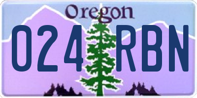OR license plate 024RBN