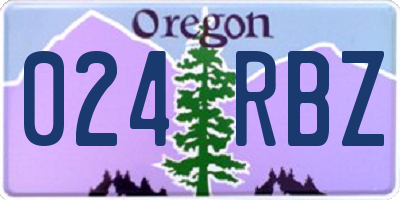 OR license plate 024RBZ