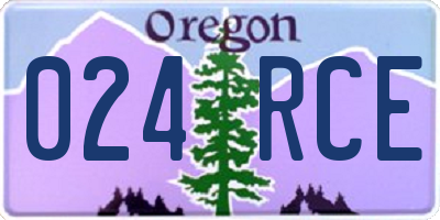OR license plate 024RCE