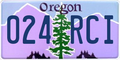 OR license plate 024RCI