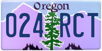 OR license plate 024RCT