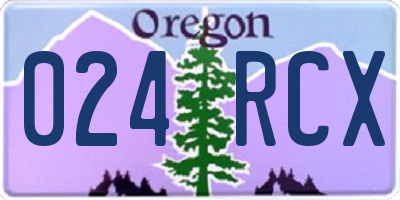 OR license plate 024RCX