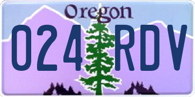 OR license plate 024RDV