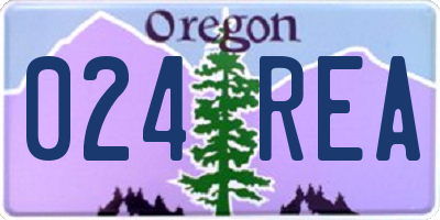 OR license plate 024REA
