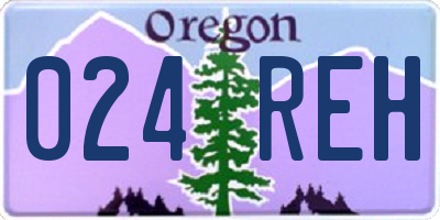 OR license plate 024REH