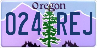 OR license plate 024REJ