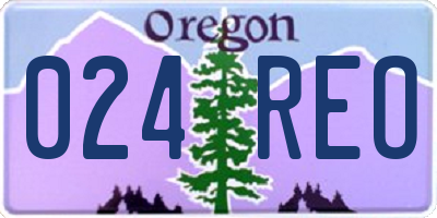 OR license plate 024REO