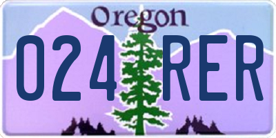 OR license plate 024RER