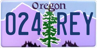 OR license plate 024REY