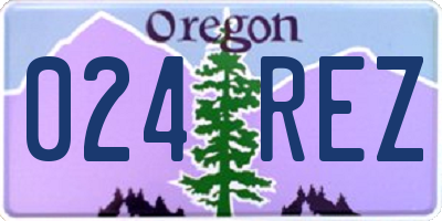 OR license plate 024REZ