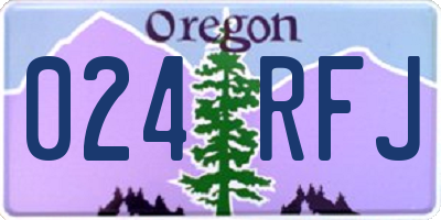 OR license plate 024RFJ