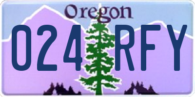 OR license plate 024RFY