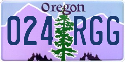OR license plate 024RGG
