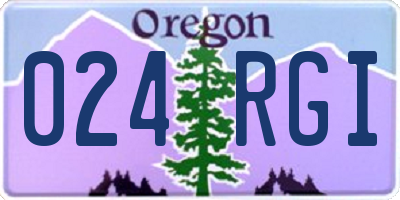 OR license plate 024RGI