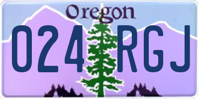 OR license plate 024RGJ