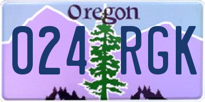 OR license plate 024RGK
