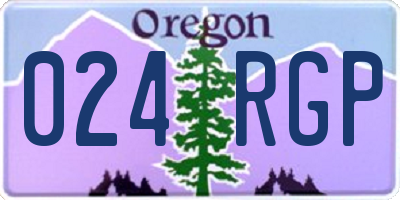 OR license plate 024RGP