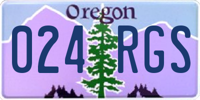 OR license plate 024RGS