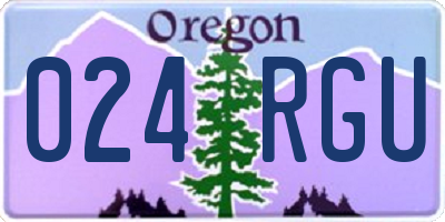 OR license plate 024RGU