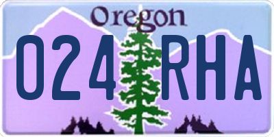 OR license plate 024RHA