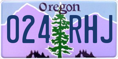 OR license plate 024RHJ