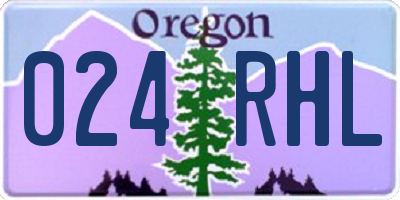 OR license plate 024RHL