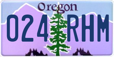 OR license plate 024RHM