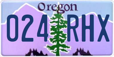 OR license plate 024RHX