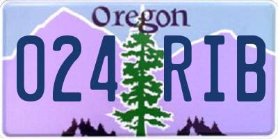 OR license plate 024RIB
