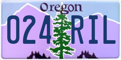 OR license plate 024RIL