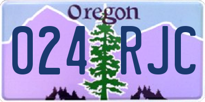 OR license plate 024RJC