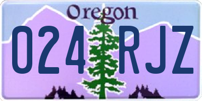 OR license plate 024RJZ