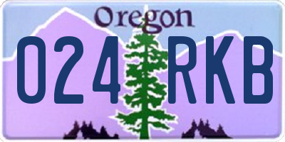 OR license plate 024RKB