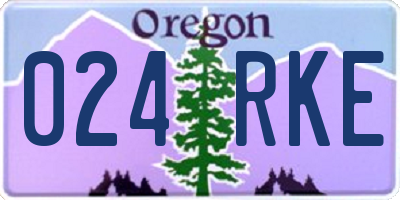OR license plate 024RKE