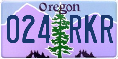 OR license plate 024RKR